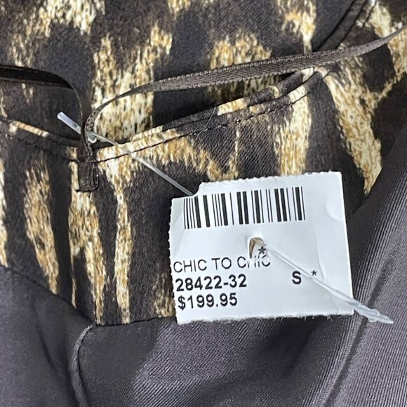 Michael Kors Leopard Print Halter Neck Bodycon Dress Size 2- NEW - Picture 8 of 9